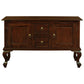 STEWART QUEEN ANN STYLE SOLID MAHOGANY SOFA TABLE IN MAHOGANY COLOUR 2 DOORS 2 DRAWERS 130CM - MyChocolateWood