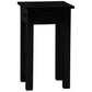 STRAIGHT LEG SIDE TABLE IN SOLID MAHOAGNY WITH 1 SINGLE DRAW - BLACK - MyChocolateWood
