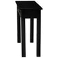 STRAIGHT LEG SOLID MAHOGANY TIMBER CONSOLE TABLE/ HALL TABLE WITH 2 DRAWERS IN BLACK 120CM - MyChocolateWood