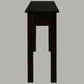 STRAIGHT LEG SOLID MAHOGANY TIMBER CONSOLE TABLE/ HALL TABLE WITH 2 DRAWERS IN CHOCOLATE 120CM - MyChocolateWood