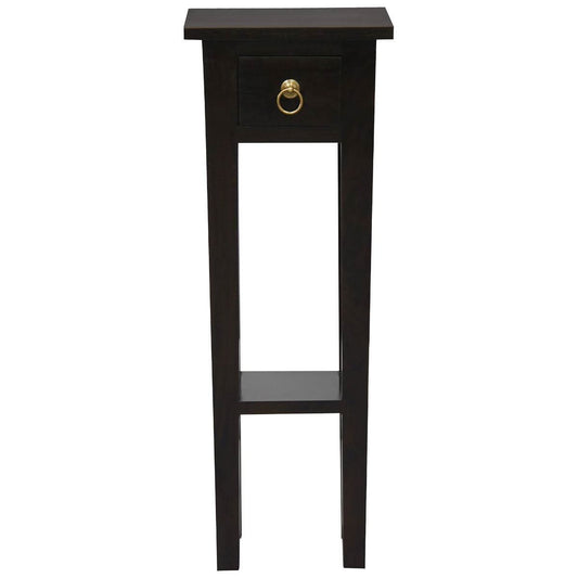 STRAIGHT SOLID MAHOGANY TIMBER PLANT STAND - CHOCOLATE - MyChocolateWood