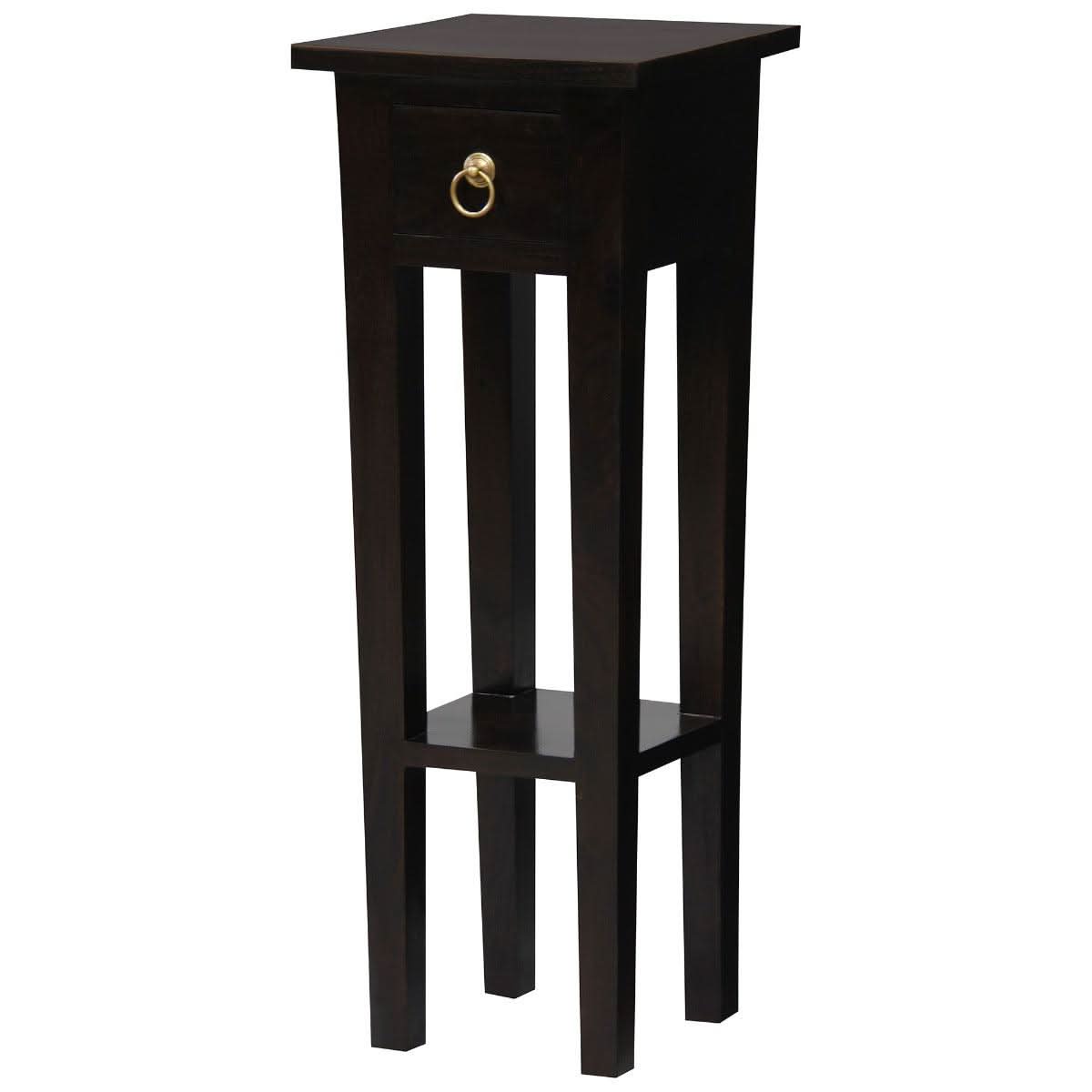 STRAIGHT SOLID MAHOGANY TIMBER PLANT STAND - CHOCOLATE - MyChocolateWood