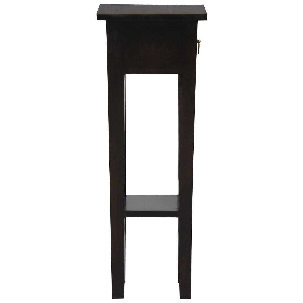 STRAIGHT SOLID MAHOGANY TIMBER PLANT STAND - CHOCOLATE - MyChocolateWood