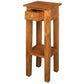 STRAIGHT SOLID MAHOGANY TIMBER PLANT STAND - LIGHT PECAN - MyChocolateWood