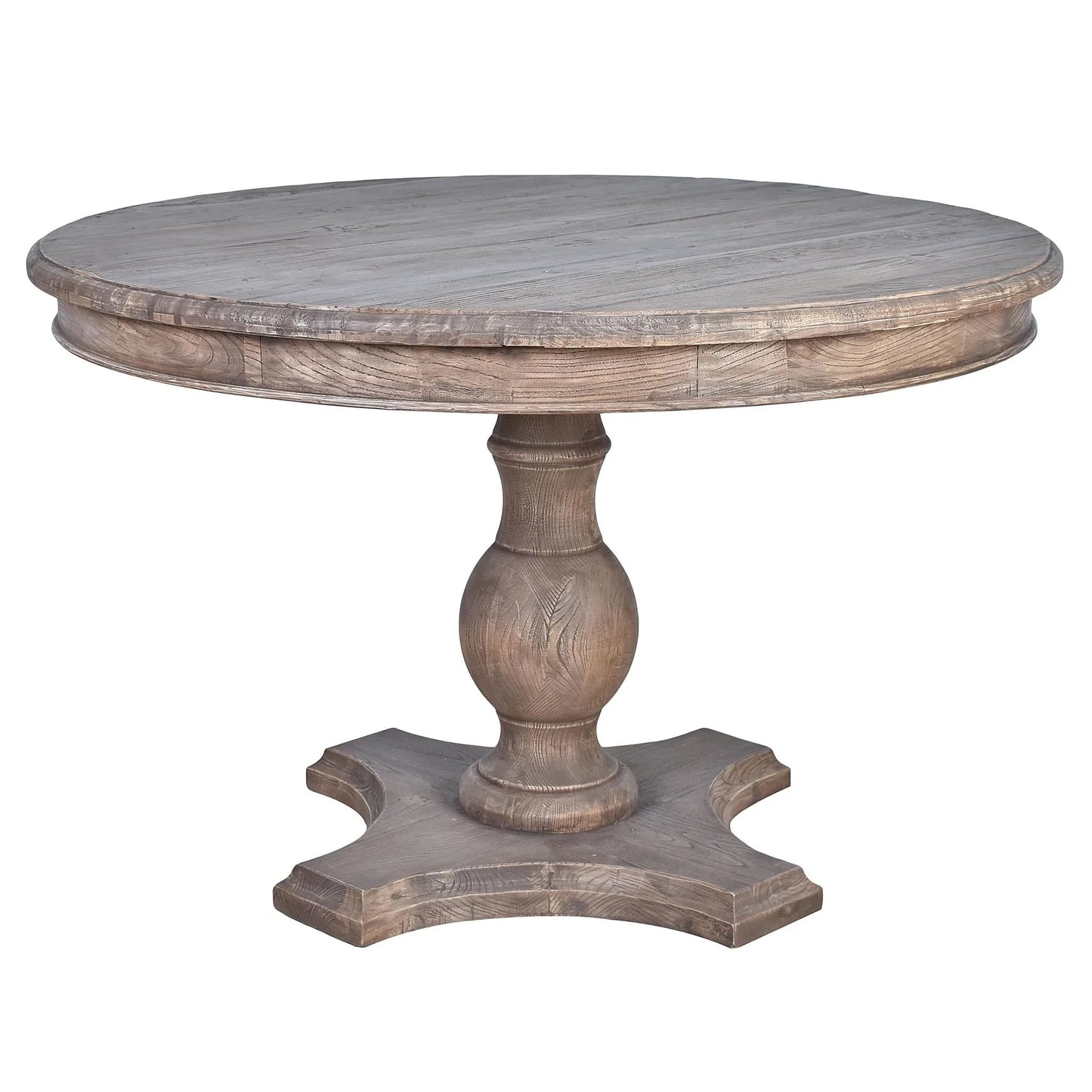 SULLIVAN RECLAIMED ELM ROUND DINING TABLE 120CM - MyChocolateWood