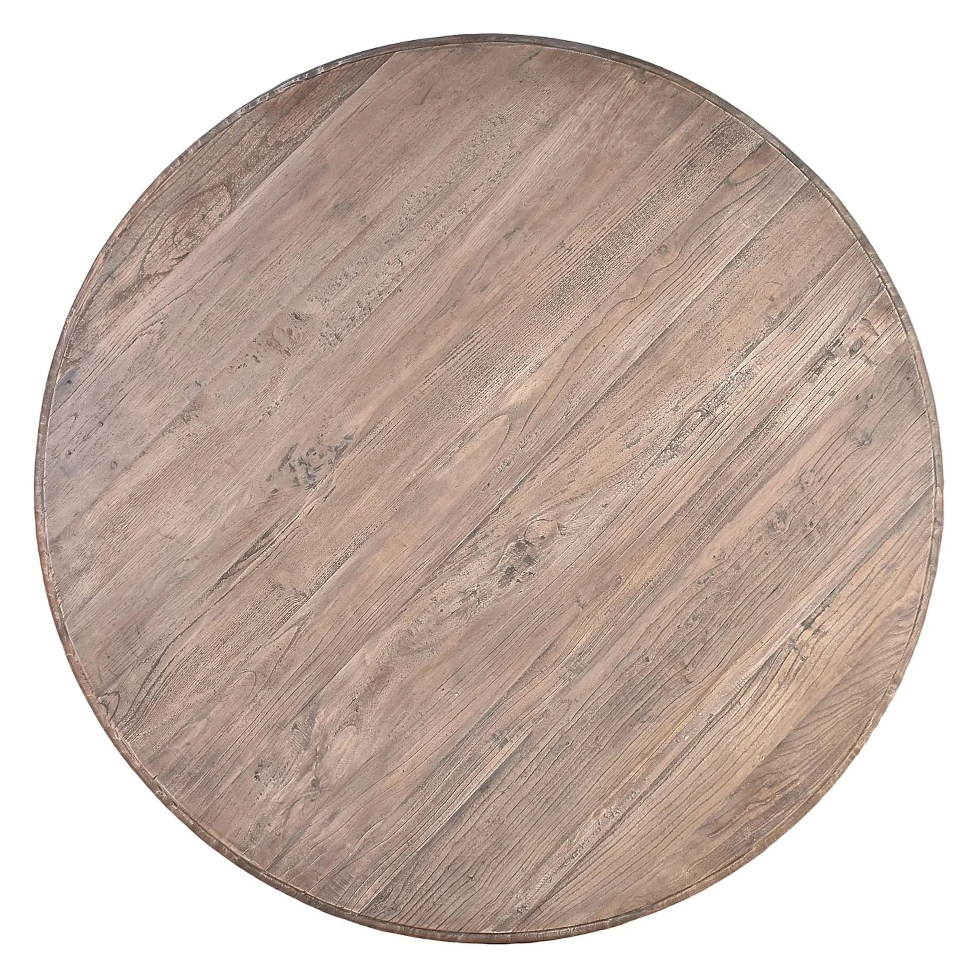 SULLIVAN RECLAIMED ELM ROUND DINING TABLE 180CM - MyChocolateWood