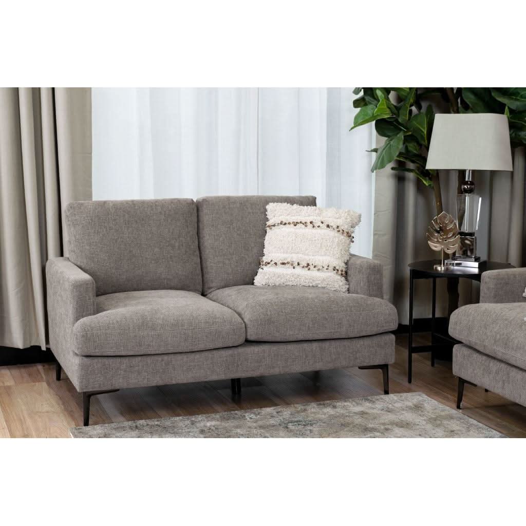 TAFFIN FABRIC 3-SEATER + 2-SEATER SOFA SET LOUNGE SET SLATE - MyChocolateWood