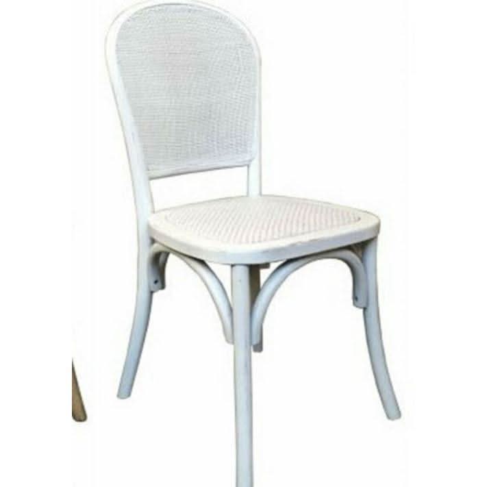 TAHITI CONTEMPORY DINING CHAIR RADIO RATTAN WEAVE WHITE BLACK OR NATURAL - MyChocolateWood