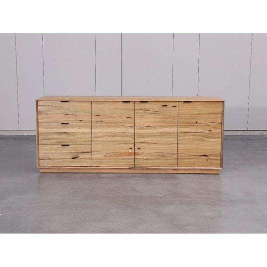 TAMWORTH MARRI WOOD BUFFET/SIDEBOARD 3 DOORS 3 DRAWERS - NATURAL - MyChocolateWood