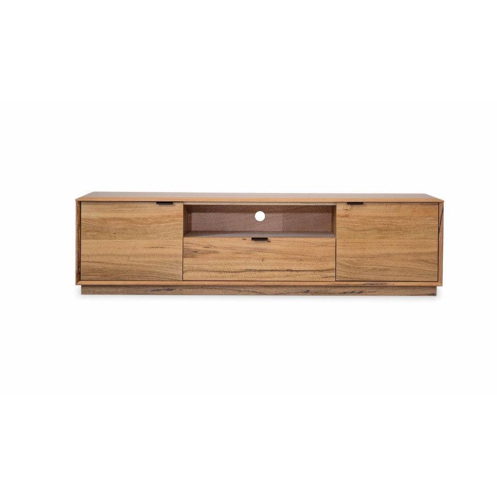 TAMWORTH MARRI WOOD TV UNIT 1 DRAWER 2 DOORS NATURAL - MyChocolateWood