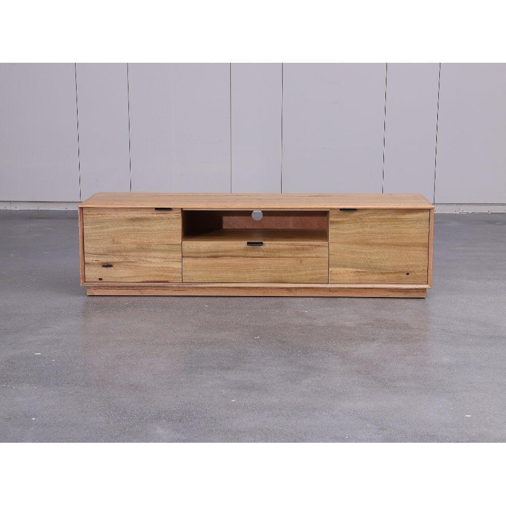 TAMWORTH MARRI WOOD TV UNIT 1 DRAWER 2 DOORS NATURAL - MyChocolateWood