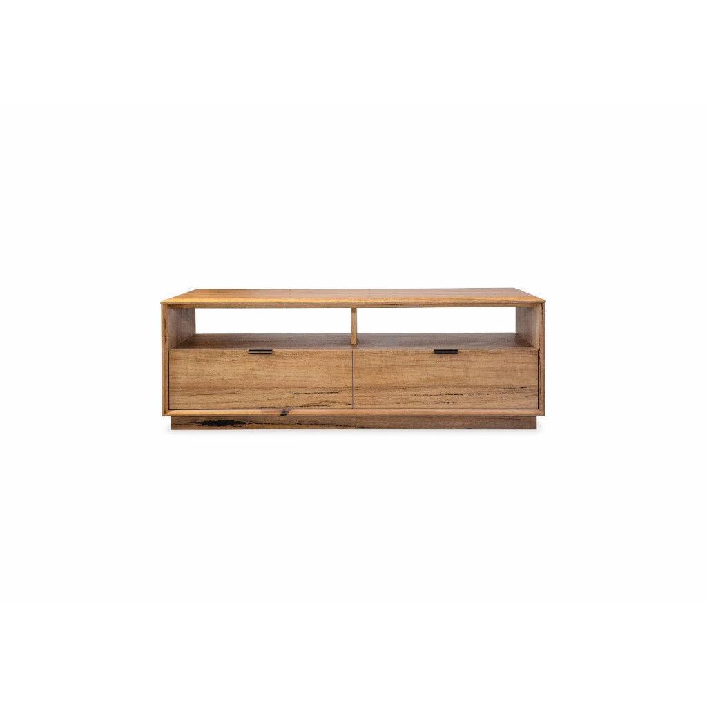 TAMWORTH SOLID MARRI WOOD COFFEE TABLE 2 DRAWERS - NATURAL - MyChocolateWood