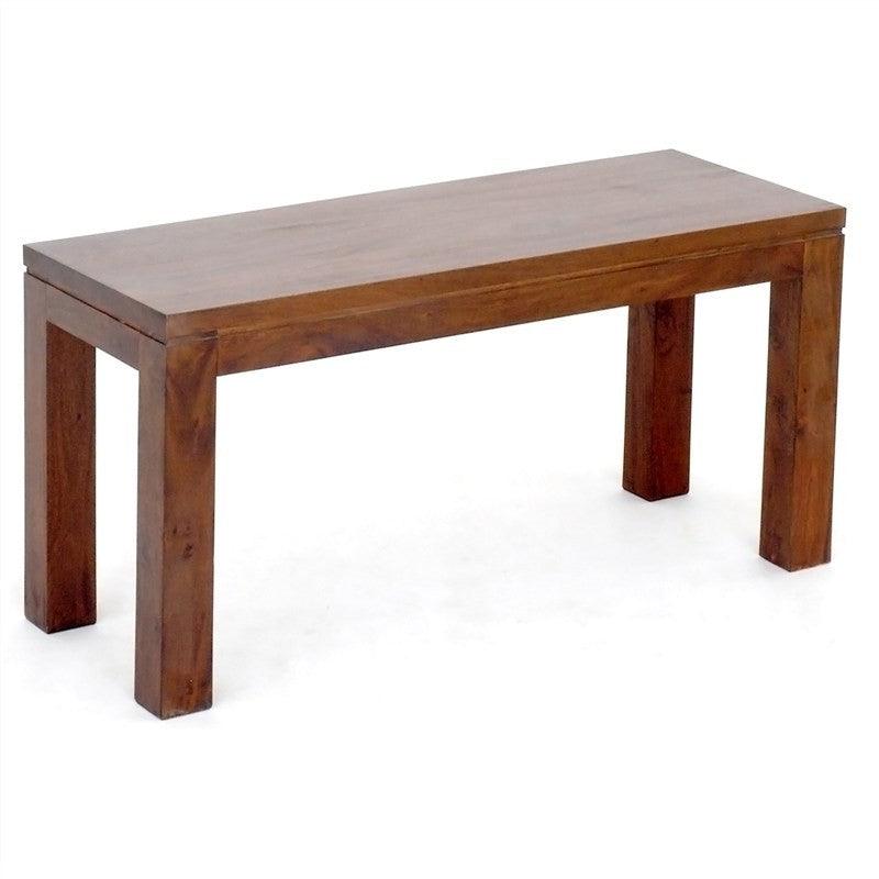 TANAKA 180CM SOLID MAHOGANY DINING TABLE + 2 BENCHES IN MAHOGANY - MyChocolateWood