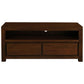 TANAKA SOLID MAHOGANY 120CM TV UNIT WITH 2 DRAWERS IN MAHOGANY - MyChocolateWood