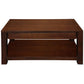 TANAKA SOLID MAHOGANY 2 DRAWERS DOUBLE FACED MAHOGANY COFFEE TABLE IN MAHOGANY - MyChocolateWood