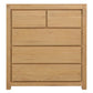 TANAKA SOLID MAHOGANY 5 DRAWER TALLBOY IN NATURAL - MyChocolateWood