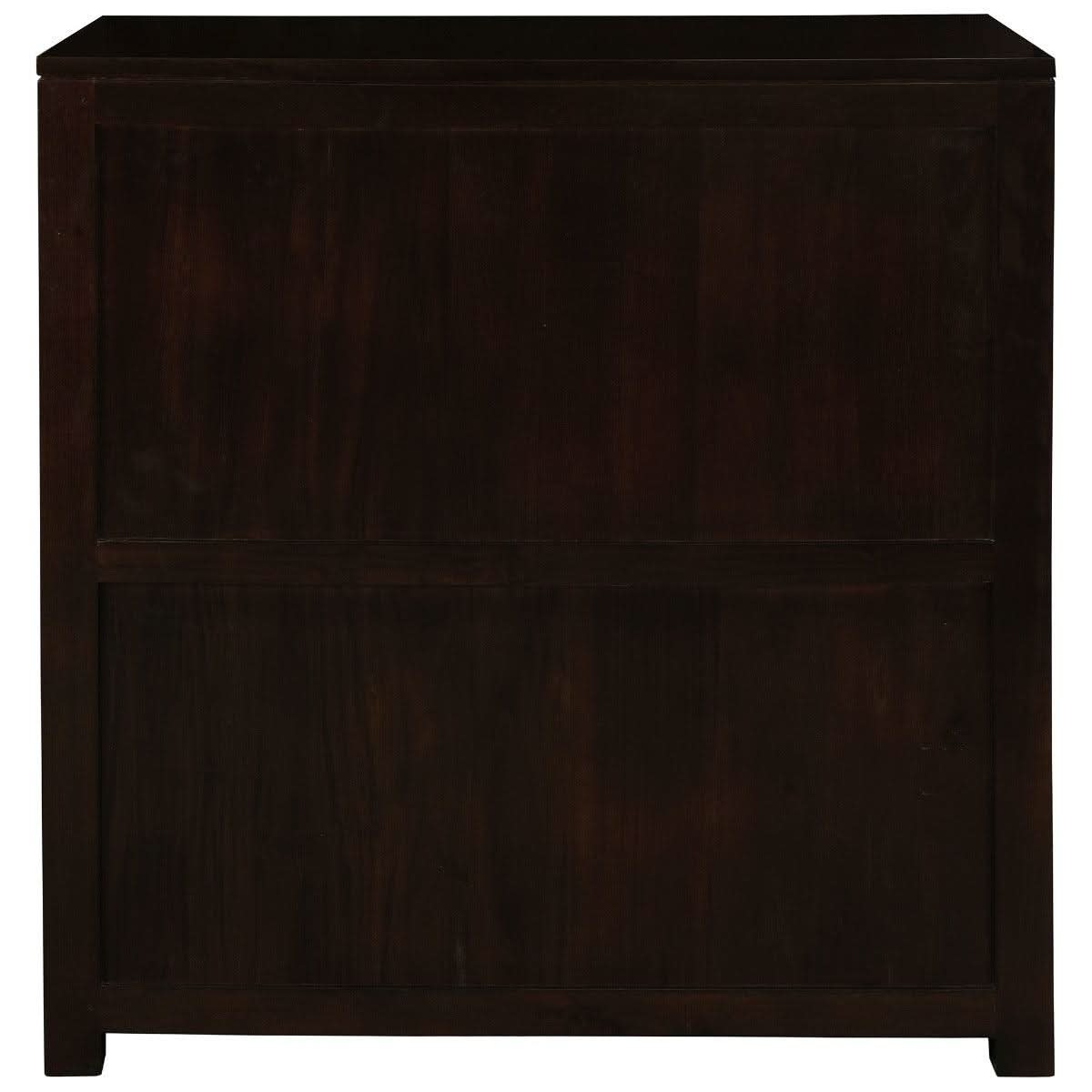 TANAKA SOLID MAHOGANY 5 DRAWERS TALLBOY IN CHOCOLATE - MyChocolateWood