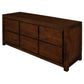 TANAKA SOLID MAHOGANY 6 DRAWER DRESSER IN MAHOGANY/CHEST OF 6 DRAWERS IN MAHOGANY COLOUR - MyChocolateWood