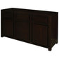 TANAKA SOLID MAHOGANY BUFFET SIDEBOARD 3 DOORS & 3 DRAWERS IN CHOCOLATE FINISH - MyChocolateWood