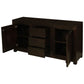 TANAKA SOLID MAHOGANY BUFFET WITH 2 DOORS & 3 DRAWERS IN CHOCOLATE FINISH - MyChocolateWood