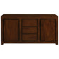 TANAKA SOLID MAHOGANY BUFFET WITH 2 DOORS & 3 DRAWERS IN MAHOGANY FINISH - MyChocolateWood