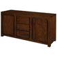 TANAKA SOLID MAHOGANY BUFFET WITH 2 DOORS & 3 DRAWERS IN MAHOGANY FINISH - MyChocolateWood