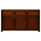 TANAKA SOLID MAHOGANY BUFFET WITH 3 DOORS & 3 DRAWERS IN MAHOGANY FINISH - MyChocolateWood