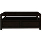 TANAKA SOLID MAHOGANY COFFEE TABLE - 4 DRAWERS - IN CHOCOLATE COLOUR - MyChocolateWood