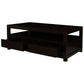 TANAKA SOLID MAHOGANY COFFEE TABLE - 4 DRAWERS - IN CHOCOLATE COLOUR - MyChocolateWood