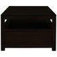 TANAKA SOLID MAHOGANY COFFEE TABLE - 4 DRAWERS - IN CHOCOLATE COLOUR - MyChocolateWood