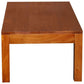 TANAKA SOLID MAHOGANY CONTEMPORARY COFFEE TABLE IN LIGHT PECAN - MyChocolateWood