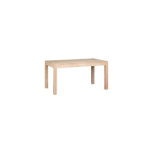TANAKA SOLID MAHOGANY DINING TABLE IN WHITE WASH 150CM - MyChocolateWood