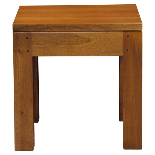 TANAKA SOLID MAHOGANY LAMP TABLE IN LIGHT PECAN - MyChocolateWood