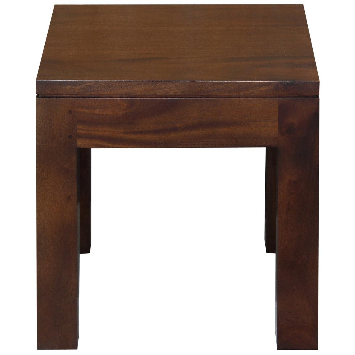 TANAKA SOLID MAHOGANY LAMP TABLE IN MAHOGANY - FLOOR STOCK CLEARACNE - MyChocolateWood