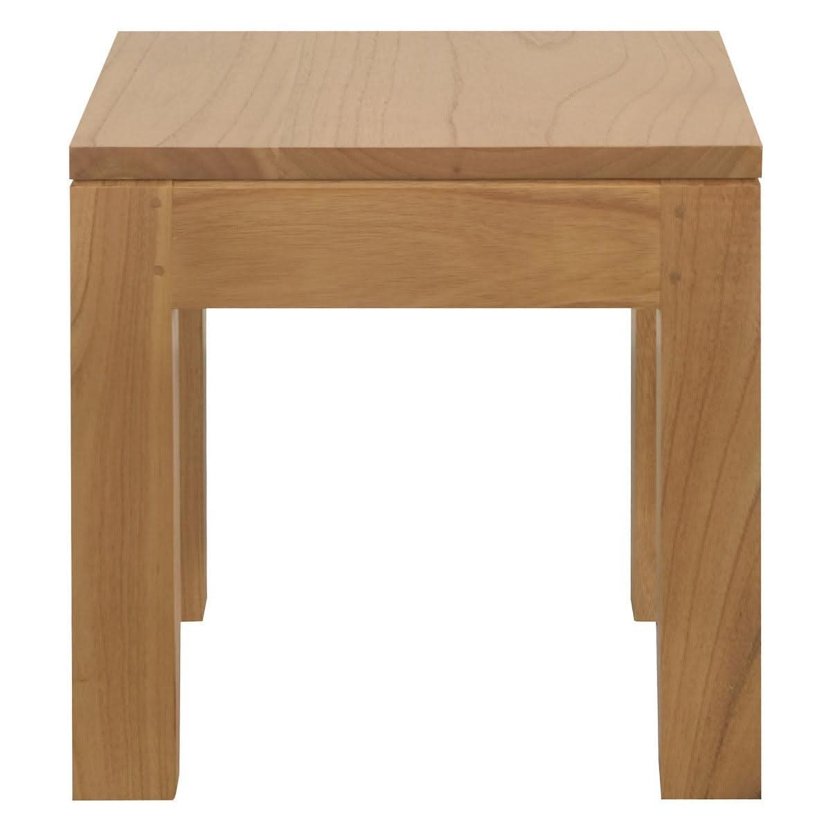 TANAKA SOLID MAHOGANY LAMP TABLE IN NATURAL - MyChocolateWood