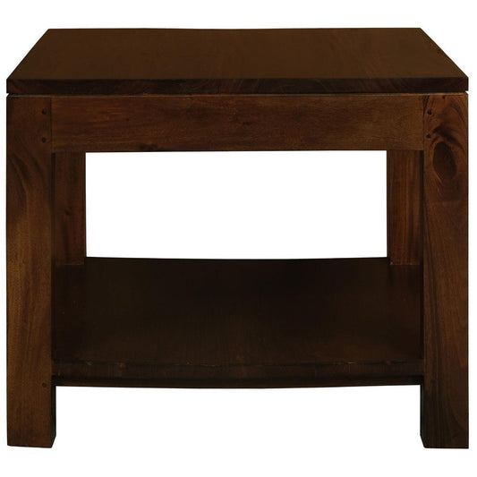 TANAKA SOLID MAHOGANY LARGE LAMP TABLE IN MAHOGANY - MyChocolateWood
