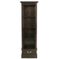 TANAKA SOLID MAHOGANY NARROW BOOKCASE IN CHOCOLATE FINISH - MyChocolateWood