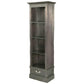 TANAKA SOLID MAHOGANY NARROW BOOKCASE IN CHOCOLATE FINISH - MyChocolateWood