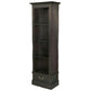 TANAKA SOLID MAHOGANY NARROW BOOKCASE IN CHOCOLATE FINISH - MyChocolateWood