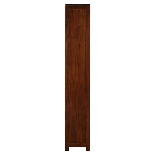 TANAKA SOLID MAHOGANY NARROW BOOKCASE IN MAHOGANY FINISH - MyChocolateWood