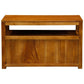 TANAKA SOLID MAHOGANY SMALL TV UNIT WITH 2 DOORS IN LIGHT PECAN - MyChocolateWood