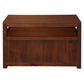 TANAKA SOLID MAHOGANY SMALL TV UNIT WITH 2 DOORS IN MAHOGANY COLOUR 97CM - MyChocolateWood