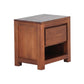 TANAKA SOLID MAHOGANY TIMBER BEDSIDE TABLE WITH 1 DRAWER IN LIGHT PECAN - MyChocolateWood