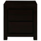 TANAKA SOLID MAHOGANY TIMBER BEDSIDE TABLE WITH 2 DRAWERS IN CHOCOLATE - MyChocolateWood