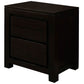 TANAKA SOLID MAHOGANY TIMBER BEDSIDE TABLE WITH 2 DRAWERS IN CHOCOLATE - MyChocolateWood