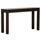 TANAKA SOLID MAHOGANY TIMBER CONSOLE TABLE/HALL TABLE WITH 2 HIDDEN DRAWERS IN CHOCOLATE COLOUR - MyChocolateWood
