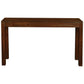 TANAKA SOLID MAHOGANY TIMBER CONSOLE TABLE/HALL TABLE WITH 2 HIDDEN DRAWERS IN MAHOGANY COLOUR - MyChocolateWood