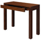 TANAKA SOLID MAHOGANY TIMBER CONSOLE TABLE WITH 1 HIDDEN DRAWER 90CM IN MAHOGANY - MyChocolateWood