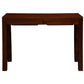 TANAKA SOLID MAHOGANY TIMBER DESK WITH 2 HIDDEN DRAWERS IN MAHOGANY - MyChocolateWood
