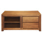 TANAKA SOLID MAHOGANY TV UNIT 120CM WITH 2 DRAWERS IN LIGHT PECAN - MyChocolateWood
